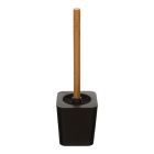 Escobillero wc bambu-negro colección 'natureo'