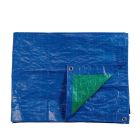 Toldo 8x12m de doble cara azul/verde densidad 90g/m²