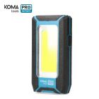 Linterna led cob 8w 500lm profesional. recargable con usb. con gancho + iman funcion power bank. incluye cable de carga. koma tools