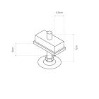 Pie nivelador/calzador galvanizado basics