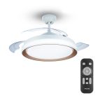 Ventilador de techo de led modelo bliss. color dorado. potencia: 28 + 35 w aspas: ø 106 cm con mando a distancia