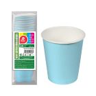 Pack 24 unid. vasos de cartón azules baby 200cc best products green