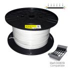 Carrete cable manguera plana blanca 3x1mm 300m (audio) (bobina grande ø400x200mm)