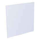 Tapa 175x175 mm cristal blanco mate para extractor 08413 ø10cm edm