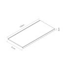 Bandeja gris 1330x200x35mm ral 7015 s/soportes basics