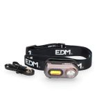 Linterna frontal 2 leds 3w 100lm, 5w 400lm.recargable