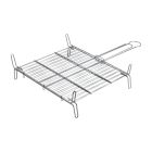 Parrilla doble 50x50cm gourmet kitchen