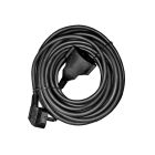 Prolongacion manguera t/tl 25m 3x1,5mm flexible negra edm