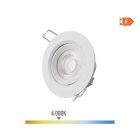 Downlight led empotrable redondo 5w 4000k luz dia color blanco ø9cm edm