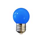 Bombilla esferica led e27 1w 80lm luz azul ø45x69mm edm