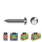 Caja 500 unid. tornillo chapa alomada philips din/ref 7981 3,5x13mm zincado celo