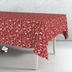 Rollo de hule mantel navidad rojo nordic 140cm x 25m exma