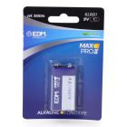 Pila edm alkalina long life 6lr61 - 9v (blister 1 unid.) 26,5x17,5x48,5mm