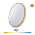Aplique led circular de superficie efecto madera 18 w 1820 lm 4000 k ø33 x 5,5 cm
