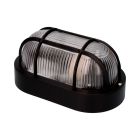 Aplique oval color negro 1xe27 40w 11,4x20,2x10cm modelo tarragona.