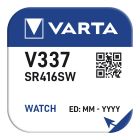 Pila de boton sr416sw - v337 varta 9mah (blister 1 unid.) ø4,8x1,65mm