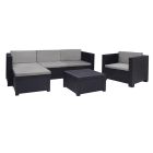 Conjunto jardin/terraza sofa+sillon+mesa manhattan grafito sp berner