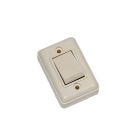 Conmutador superficie 6 a blanco marfil (retractilado)