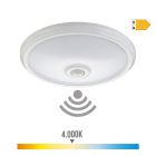 Aplique led de superficie con sensor y luz de emergencia ip20 16w 96 leds 4000k luz dia edm