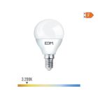 Bombilla esferica led e14 7w 600lm 3200k luz calida ø4,5x8,2cm edm