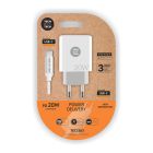 Cargador pd 20w + cable usb-c blanco tech one tech