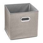 Caja organizadora color beige para estanteria 31x31cm