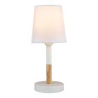 Lámpara de mesa blanca, e14 máx 40 w, ø 13 x 32 cm,