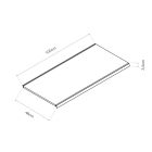 Bandeja gris 1000x470x35mm ral 7015 s/soportes basics