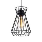 Lámpara de techo metalica e27 60w color negro ø19 x 26 x 130 cm