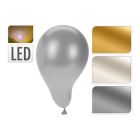 Globo 30cm con luces led pack 3 unidades