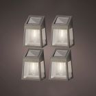 Set de 4 apliques de pared solar led 898174