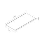 Bandeja gris 1000x200x35mm ral 7015 s/soportes basics