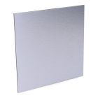 Tapa 175 x 175mm color gris aluminio cepillado para extractor 08413 ø10cm edm