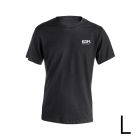 *merchandising* camiseta negra talla-l manga corta bordado edm