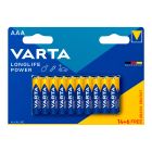 Pila varta longlife power aaa - lr03 (blister 14+6 unid.) ø10,5x44,5mm