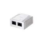 Caja superficie 2 conectores rj45 cat6