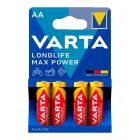 Pila varta longlife max power aa - lr06 (blister 4 unid.) ø14,5x50,5mm