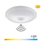 Aplique led de superficie con sensor y luz de emergencia ip20 16w 96 leds 6400k edm