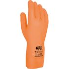 Guante de trabajo látex/neopreno naranja talla 8 juba