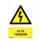 Cartel peligro "alta tension" (pvc 0.7mm) 30x40cm normaluz