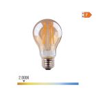 Bombilla standard con filamento de led cristal vintage e27 6w 560lm 2000k luz calida ø6x10,6cm edm