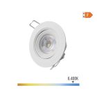 Downlight led empotrable redondo 5w 6400k luz fria color blanco ø9cm edm