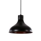 Lámpara de techo metalica vintage e27 60w color negro ø29 x 24 cm
