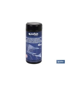 TOALLITAS PARA LIMPIEZA DE MANOS ANTIBACTERIAS 40 UDS COFAN