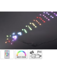 Adorno led estrella fugaz, rgb, 85 leds, 220v, mando a distancia.