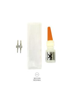Kit union tubo flexilux/flexiled 2 vias