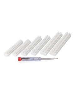 Kit bricolaje eléctrico destornillador + regletas de conexión