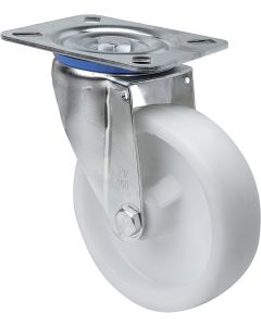 RUEDA 2/0235 S.ZV ø 80 POLIAMIX BLANCO