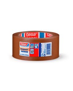 Cinta de embalar pvc rugoso marron 66m x 50mm 4100 tesa