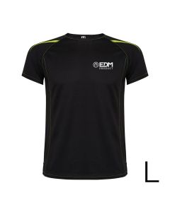 *merchandising* camiseta deportiva negra talla-l roly edm